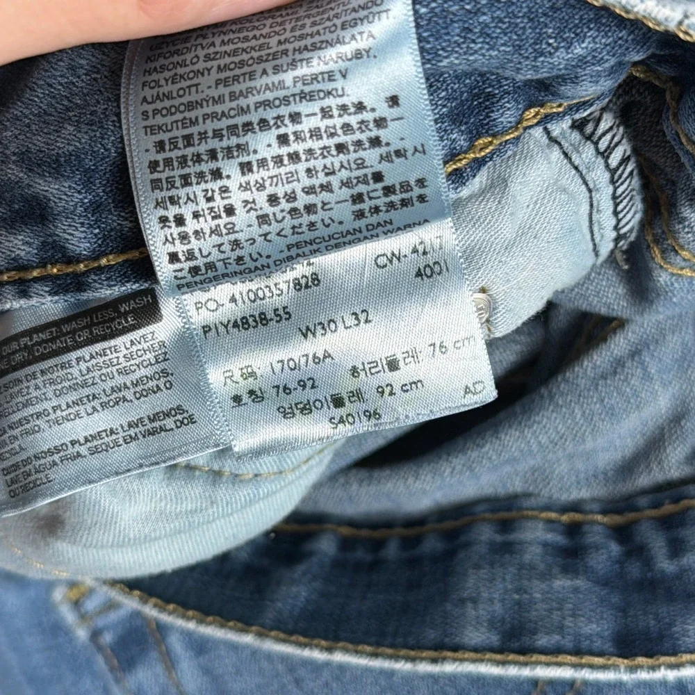 Levi's 513 Slim Straight Jeans Medium Wash Denim W30 L32 Blue Mens Casual Pants